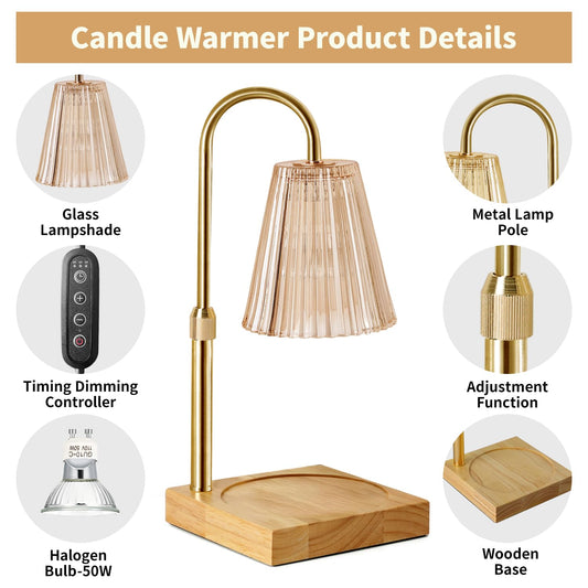 Amber Glow Arcane Candle Warmer