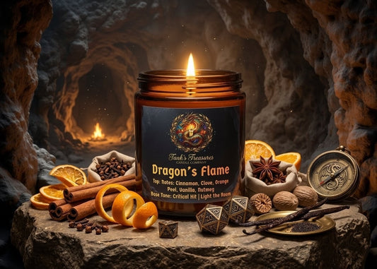 Dragon’s Flame | Frosted Glass Candle